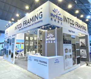 Intco Framing's booth at VIFA expo in Vietnam