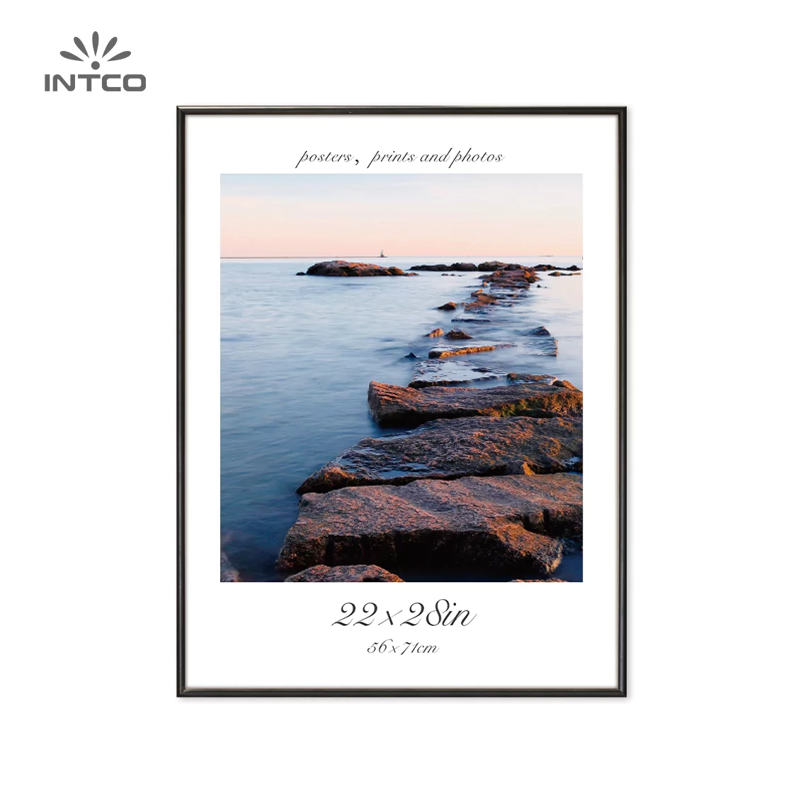 modern black aluminum framed poster frame