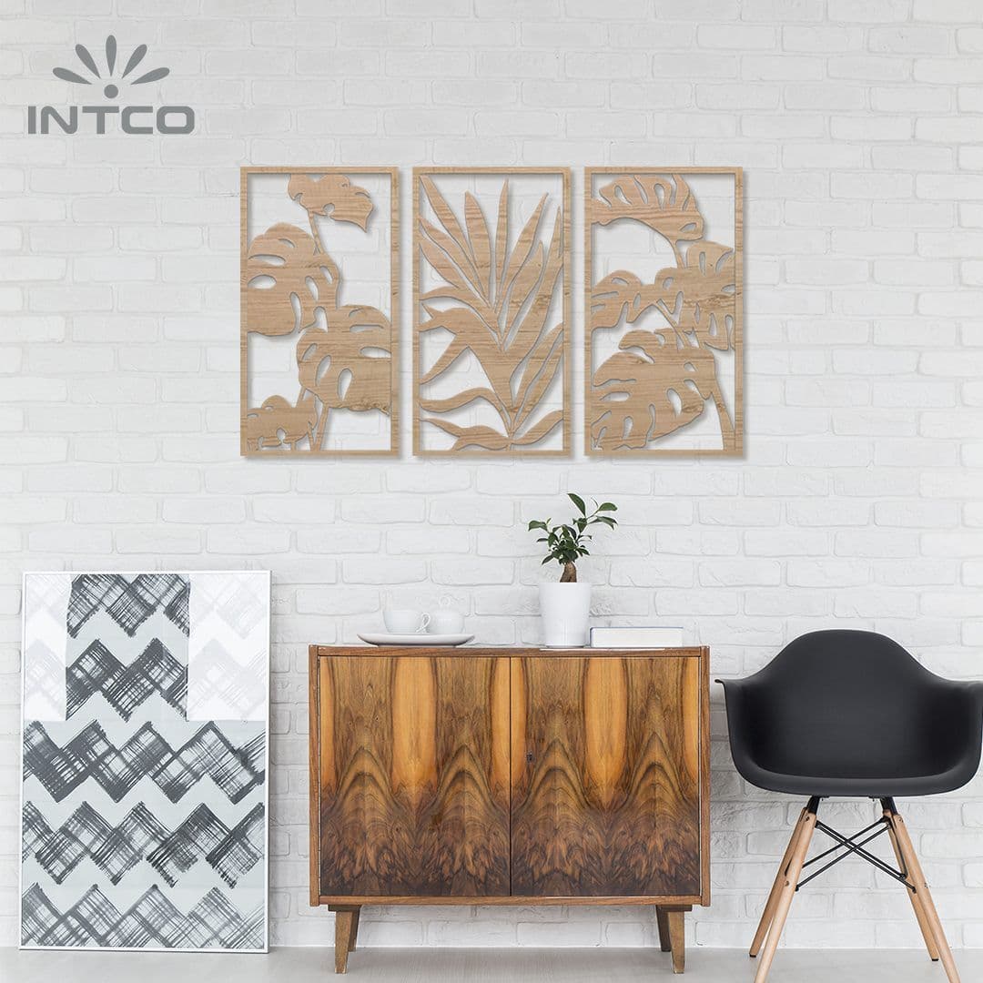 Botanical Wall Art Wooden Vintage Tropical Leaves Nature Wall Decor Botanical Wall Art Wooden Vintage Tropical Leaves Nature Wall Decor