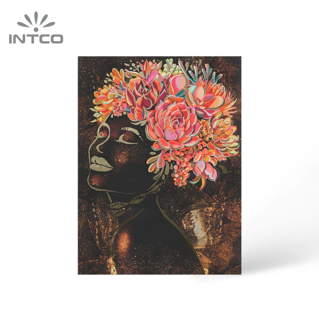 African Woman Canvas Wall Art Print Piece of 2 African Woman Canvas Wall Art Print Piece of 2