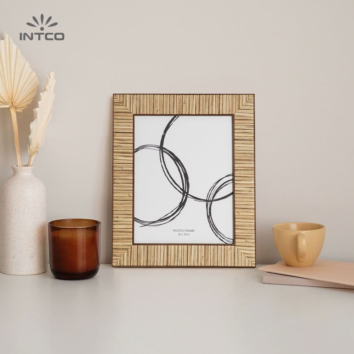 PS Woven Rattan-style Picture Frame PS Woven Rattan-style Picture Frame