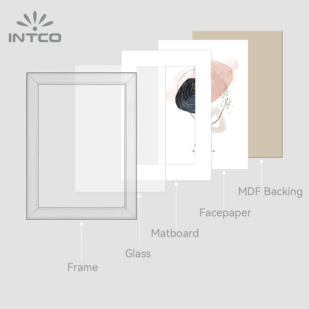 Moldura para colagem de alumínio com aberturas 2-4×6 e 2-6×8 5