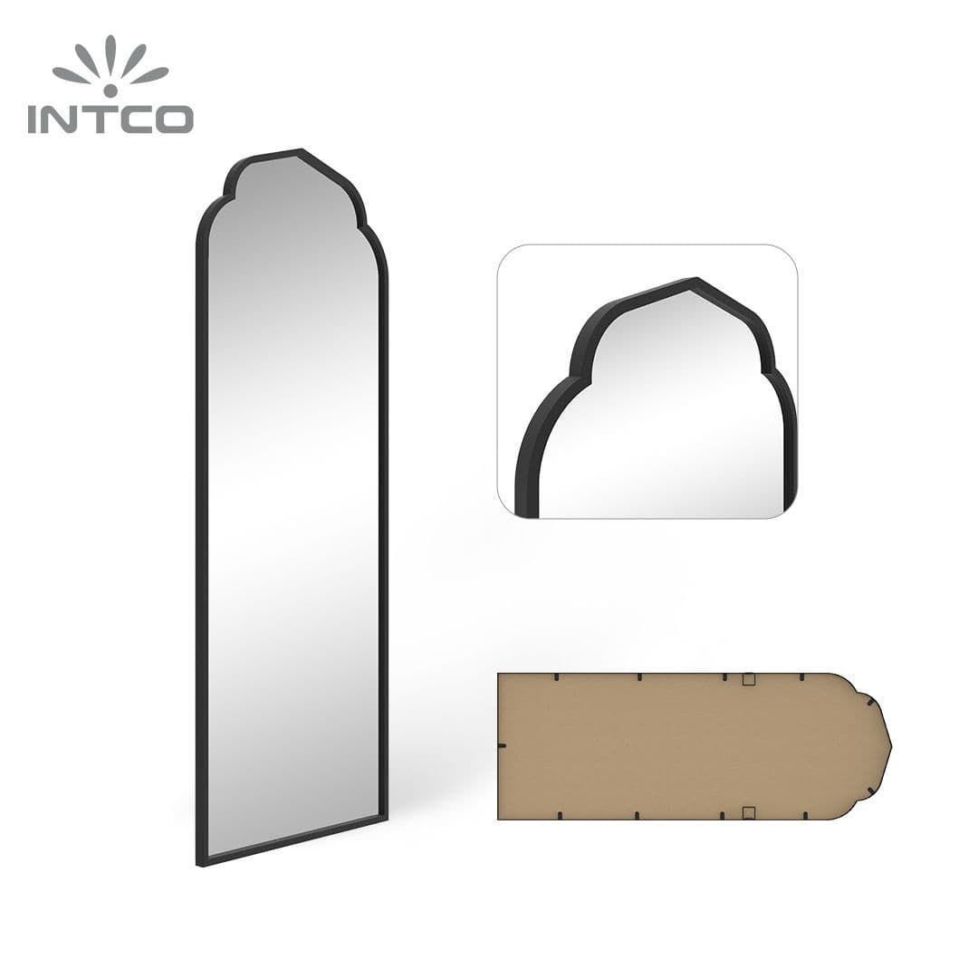 Modern Mirror with Non-Rusting Iron Metal Framed Wall Mounted Decorative Mirror 7