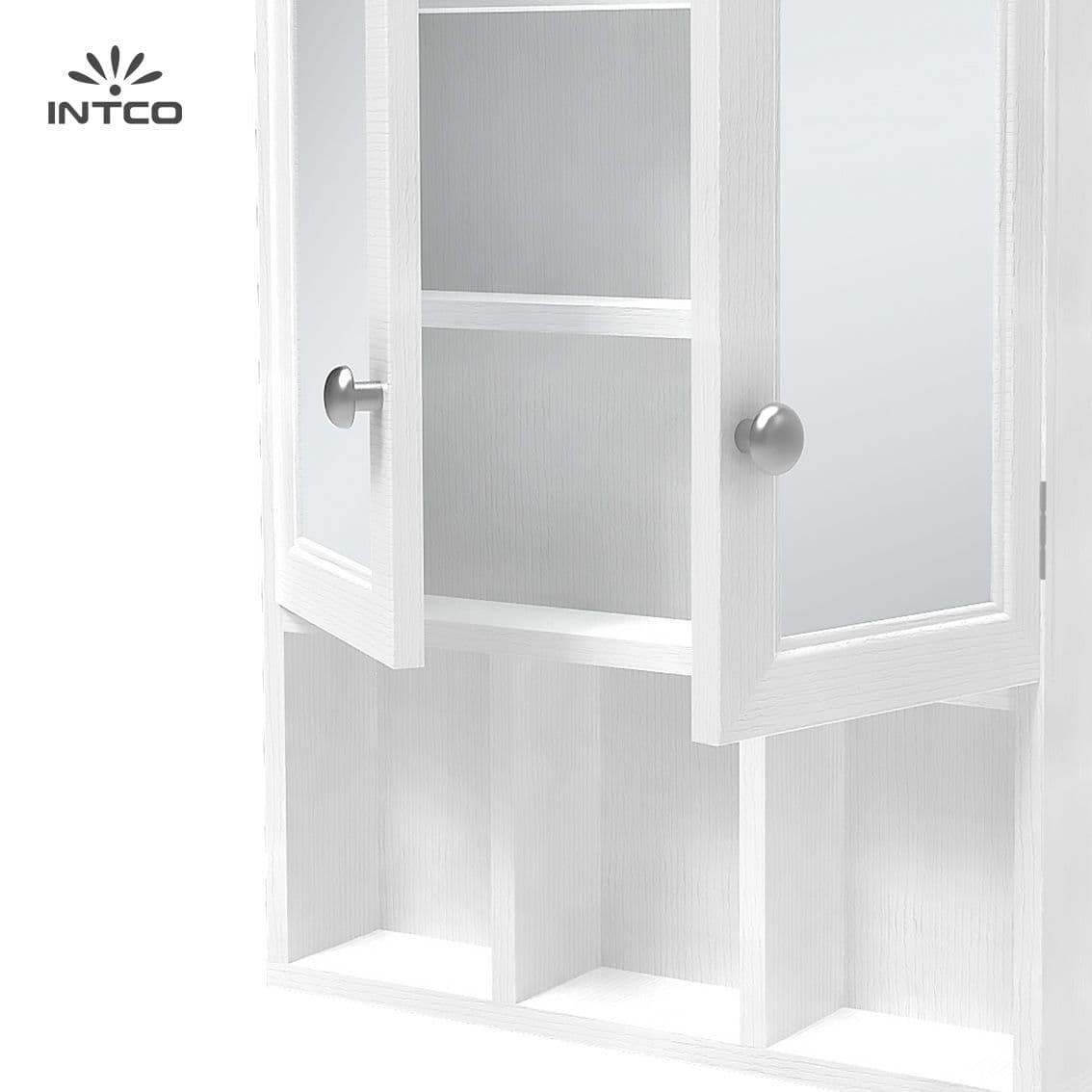 Dual Door Wall-Mounted Bathroom Cabinet with Mirror 7