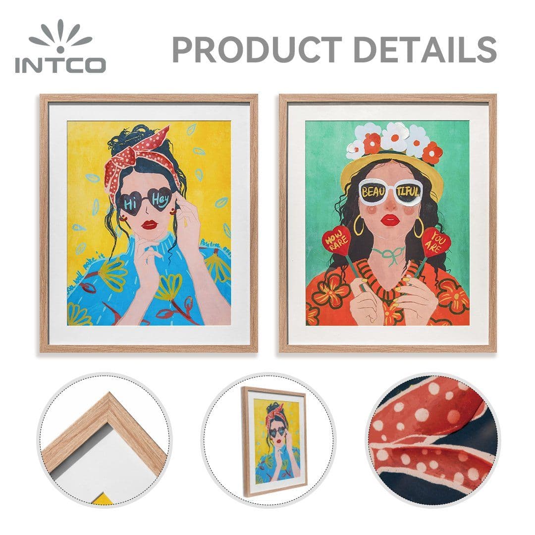 Figurative Lady Framed Wall Art 22×24 5