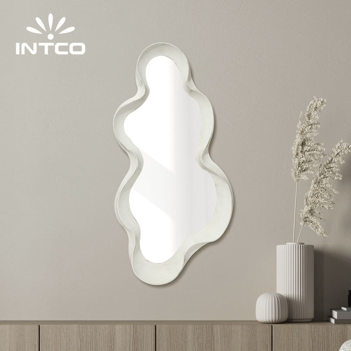 Irregular Shaped Injection Framed Wall Mirror Irregular Shaped Injection Framed Wall Mirror