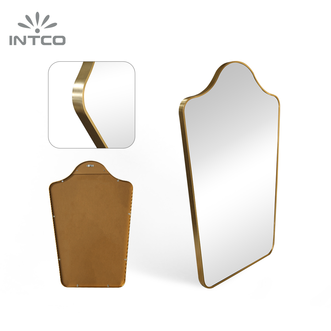 Decorative Aluminum Framed Gold Wall Mirror