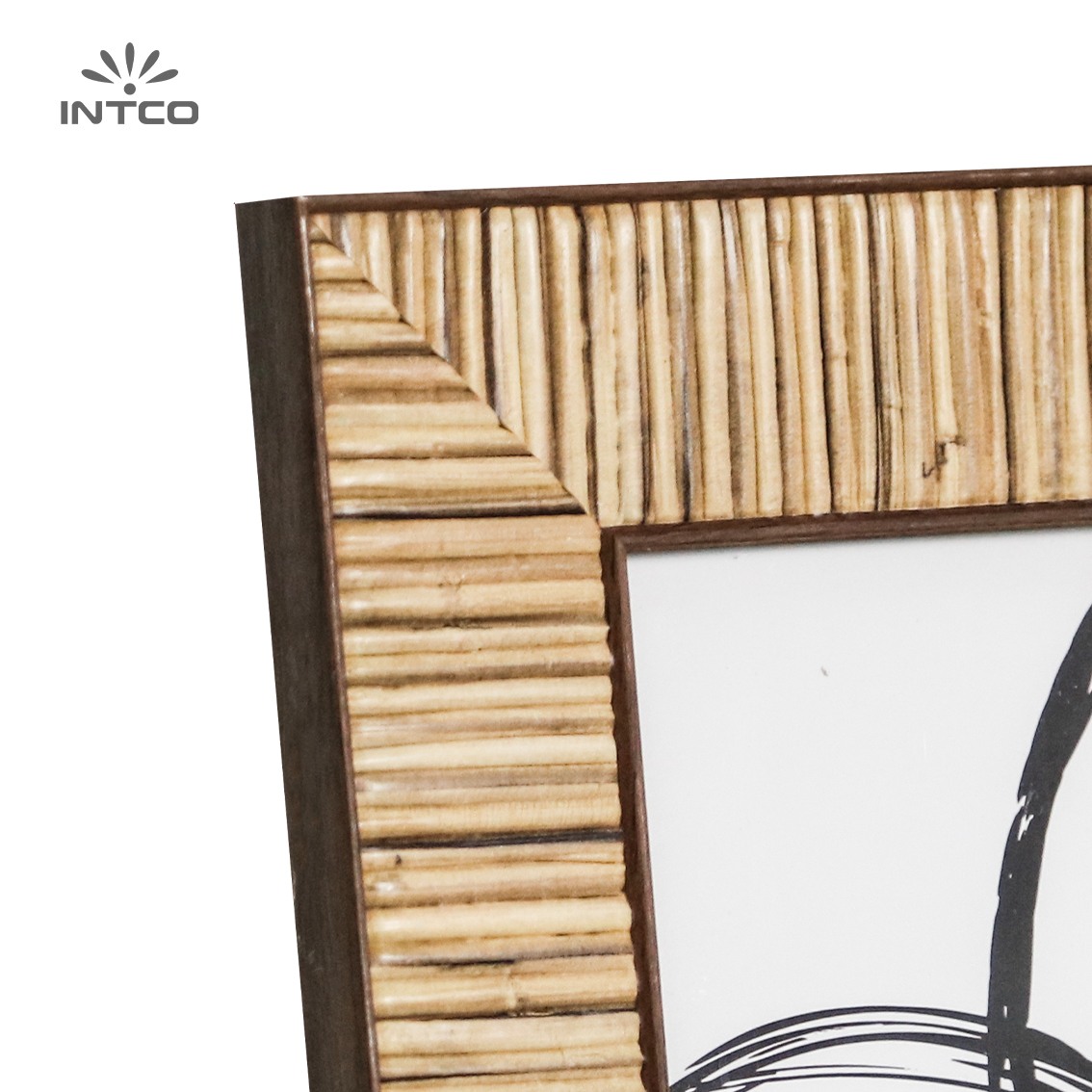 PS Woven Rattan-style Picture Frame